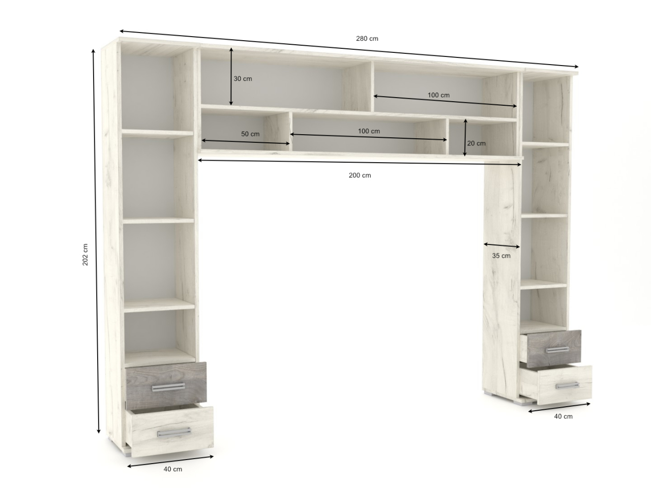 ARIZONA áthidalós szekrénysor