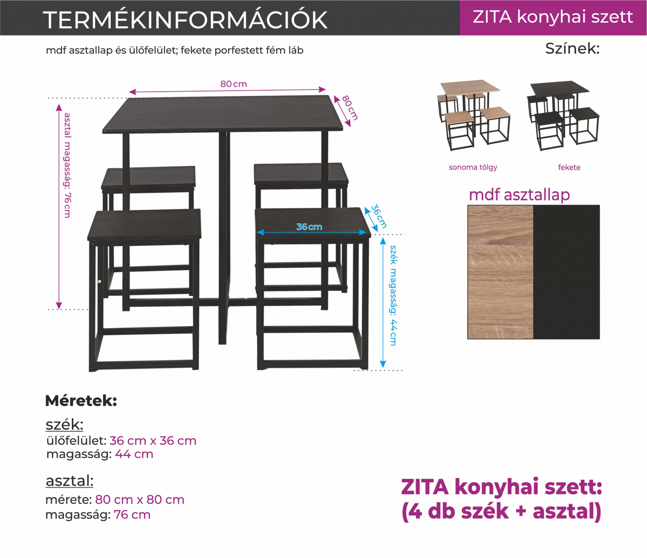 ZITA konyhai szett